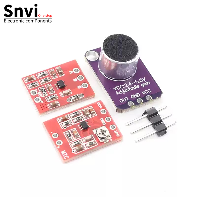 Arduino Vending Machine Project - Snvi MAX4466 エレクトレットマイクアンプモジュール調整可能なゲインオーディオピックアッププリアンプセンサーボード Arduino DIY プロジェクト用