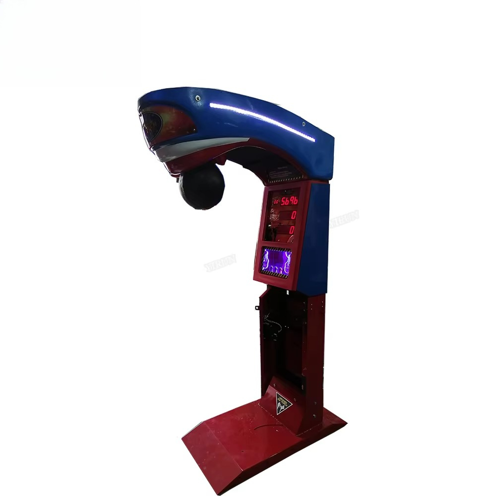 Boxing Machine Arcade - コイン式アーケードボクシングゲーム機 220V 電子ハンマーパンチング コイン式パンチボクシングマシン