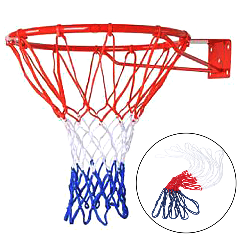Basketball Arcade Game - 屋外スポーツ標準バスケットボールネットナイロン製フープゴール標準リム（バスケットボールバックボードリム用）ボールポンプ