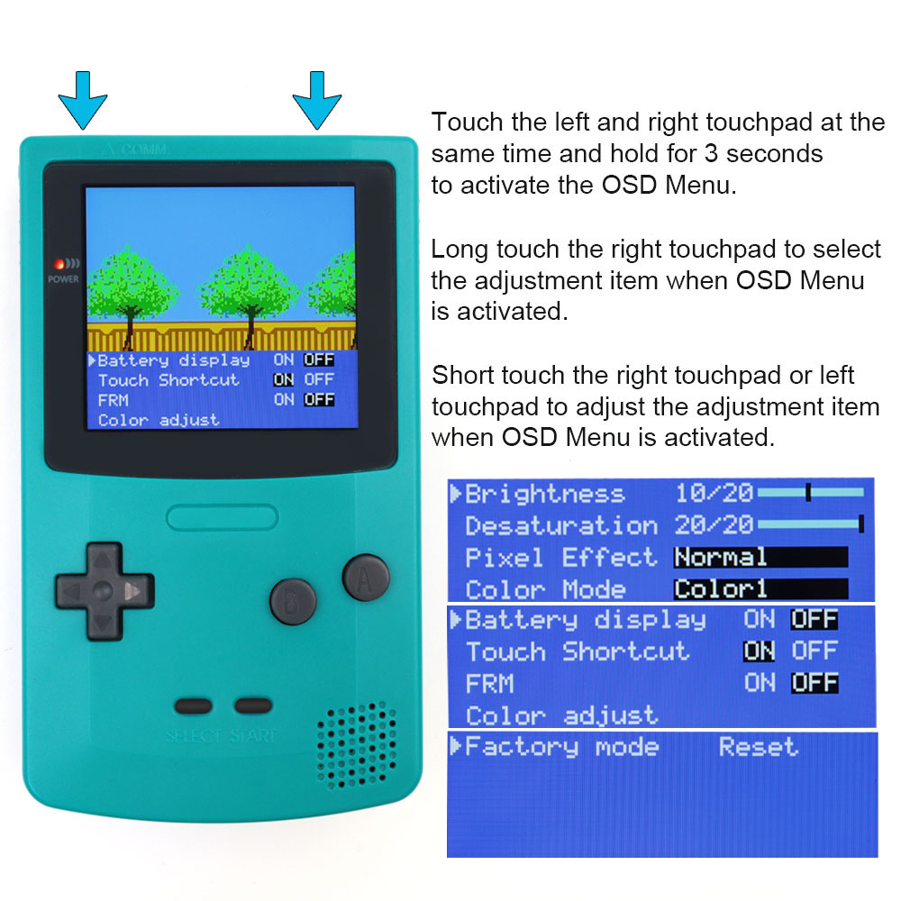 充電式2.8インチIPSスクリーンラミネートLCD、GBC用 - Lcd Screen Arcade のレビューと価格