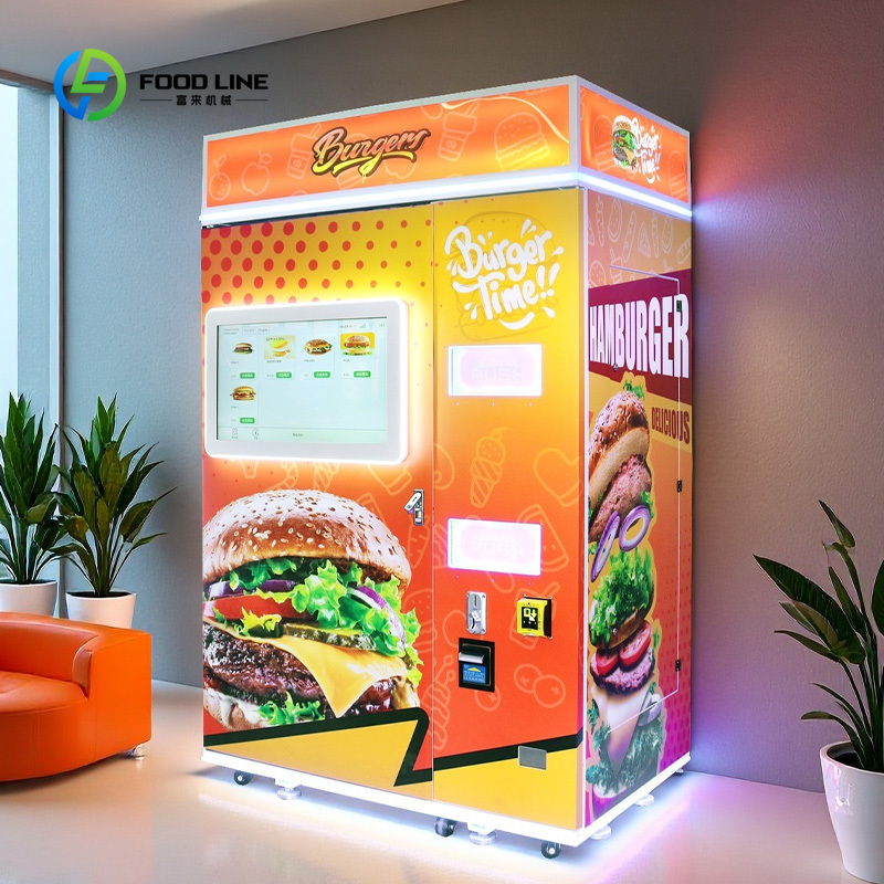 自動スマートバーガー販売機 QRコード硬貨決済 スチール構造 - Vending Machine Qr Code のレビューと価格