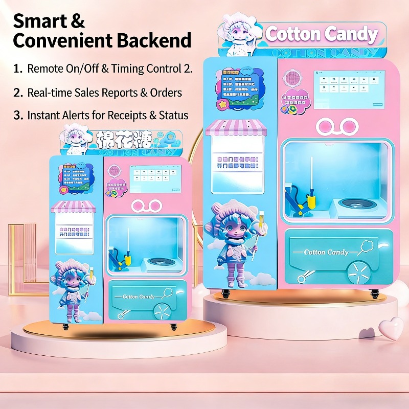 FOB自動綿菓子販売機QRコード決済スマートショッピングモー - Vending Machine Qr Code のレビューと価格
