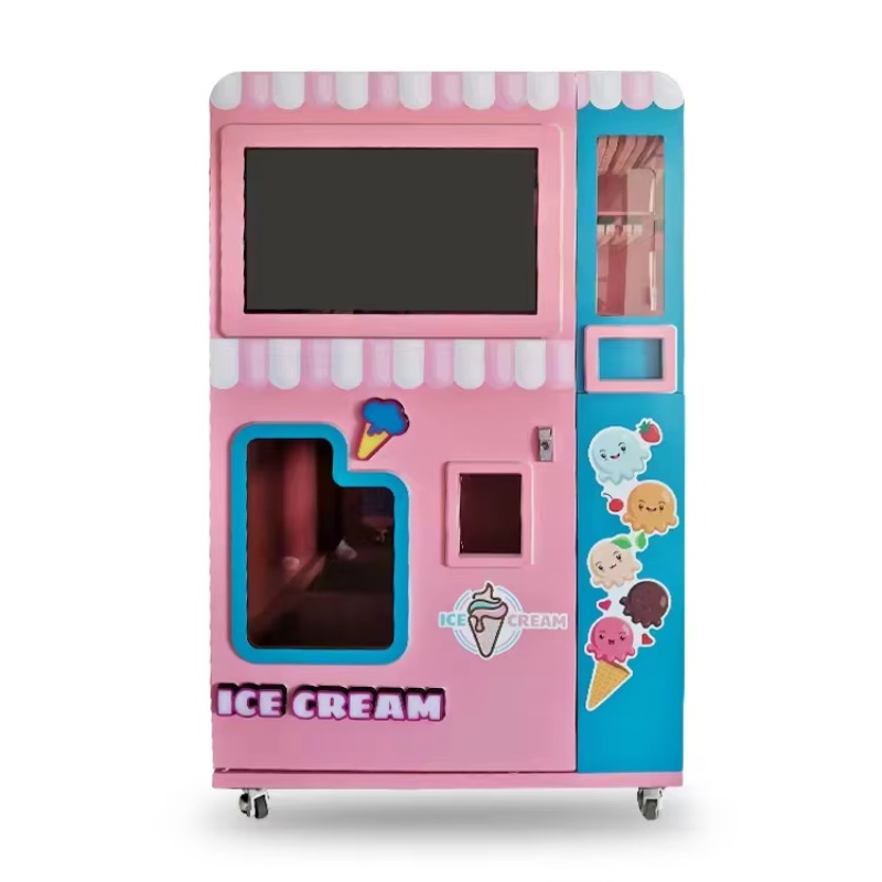 カスタマイズ可能なセルフサービスロボットアイスクリーム自動販 - Vending Machine Qr Code のレビューと価格