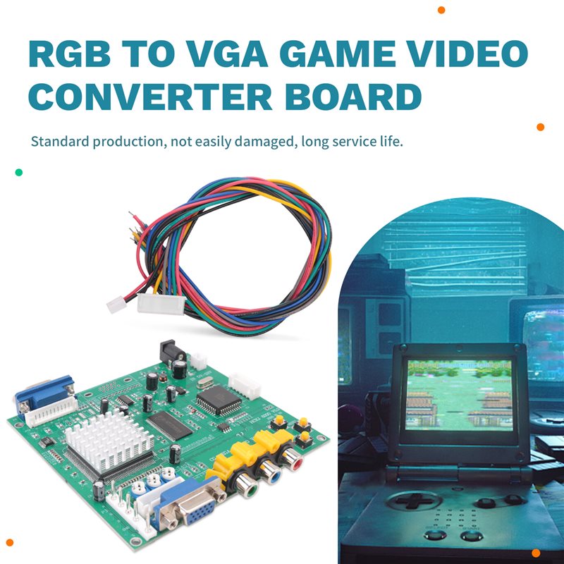 GBS8200 CGA/EGA/YUV/RGB から VGA - Usb Game Board Jamma のレビューと価格