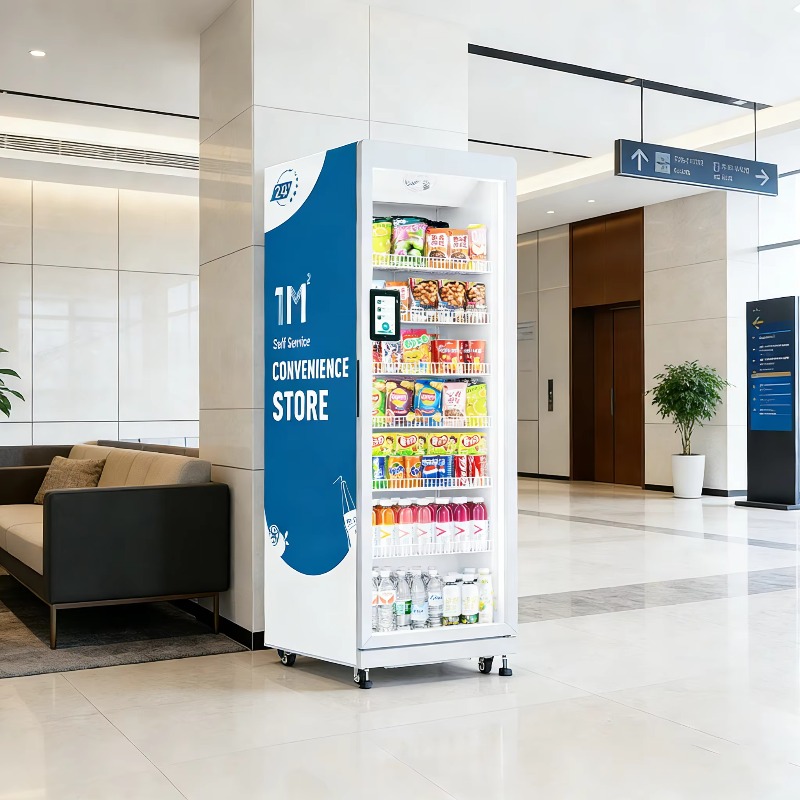 AI搭載オープン ドア コンボ自動販売機 カメラ監視 温度制 - Open Vending Machine のレビューと価格
