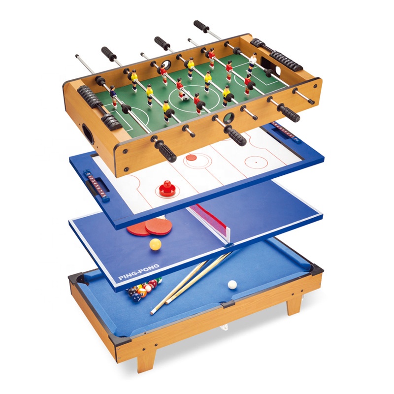4 in 1ミニゲームテーブル、プール、ビリヤード、エアホッ - Air Hockey Table のレビューと価格