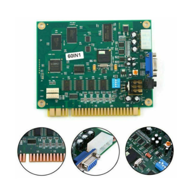 効率的な4X 60 in 1マルチケードPCBボードアーケー - Usb Game Board Jamma のレビューと価格