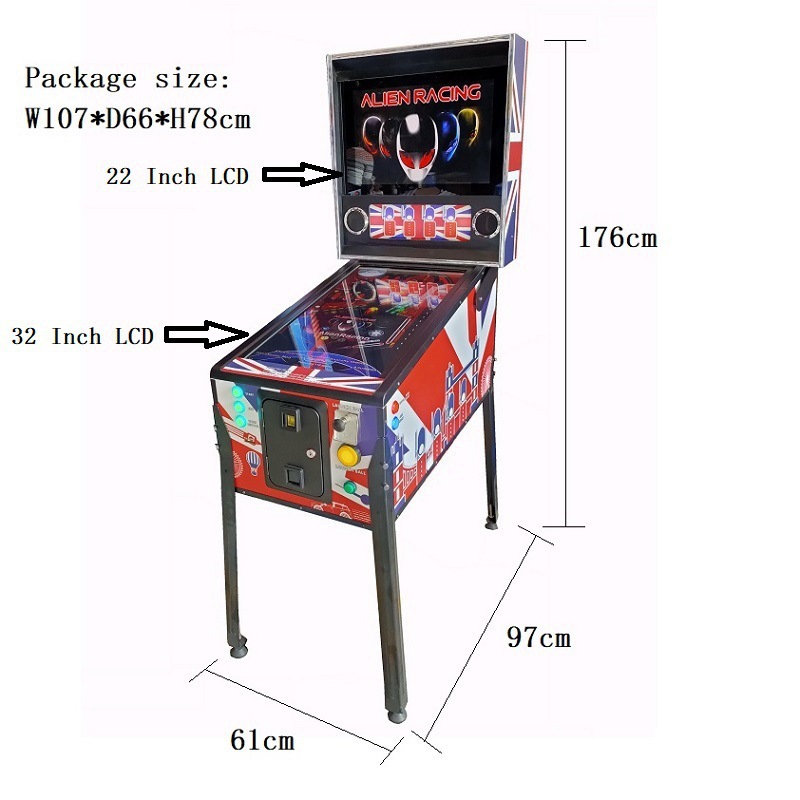 3画面仮想パチンコマシンLCDパチンコマシンアーケードマシン - Lcd Screen Arcade のレビューと価格