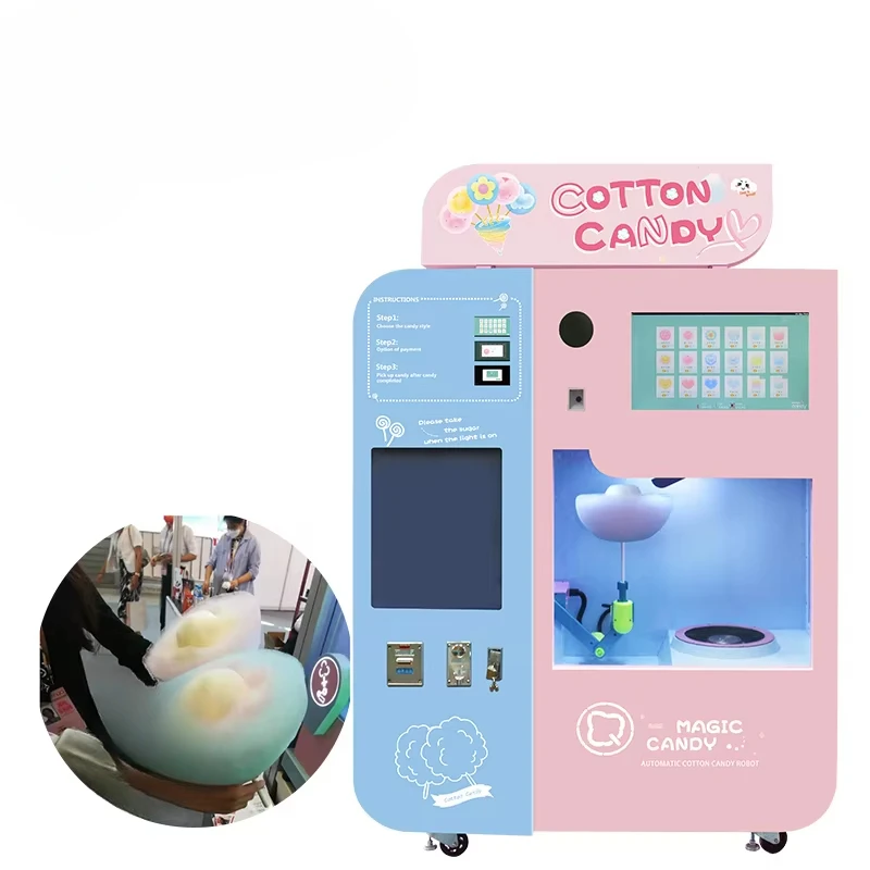 カスタマイズ可能な綿菓子自動販売機 最新型 フルオート ピン - Candy Floss Machine のレビューと価格