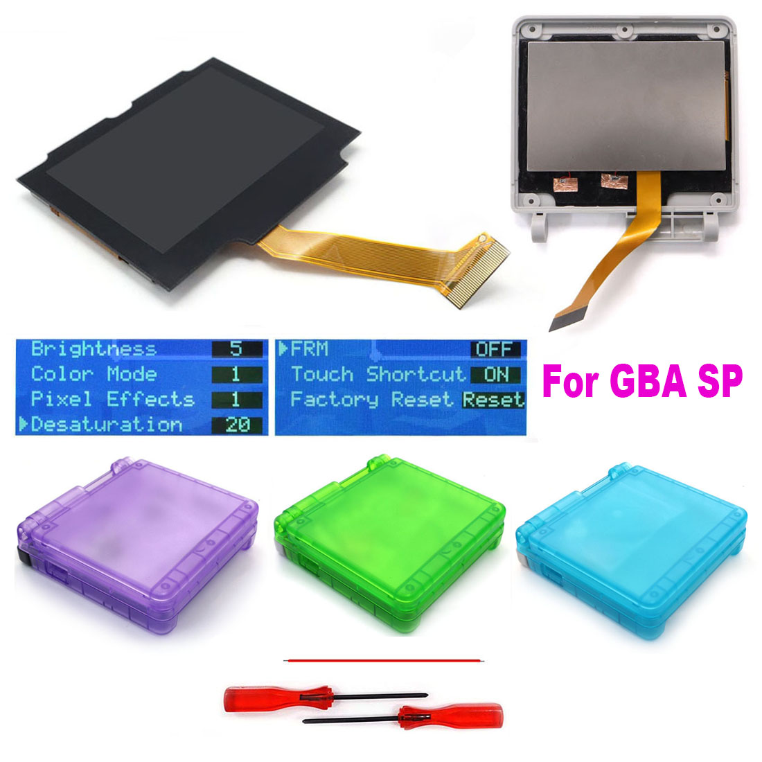 HISPEEDIDO GBA SP IPS V5スクリーン用 - Lcd Screen Arcade のレビューと価格