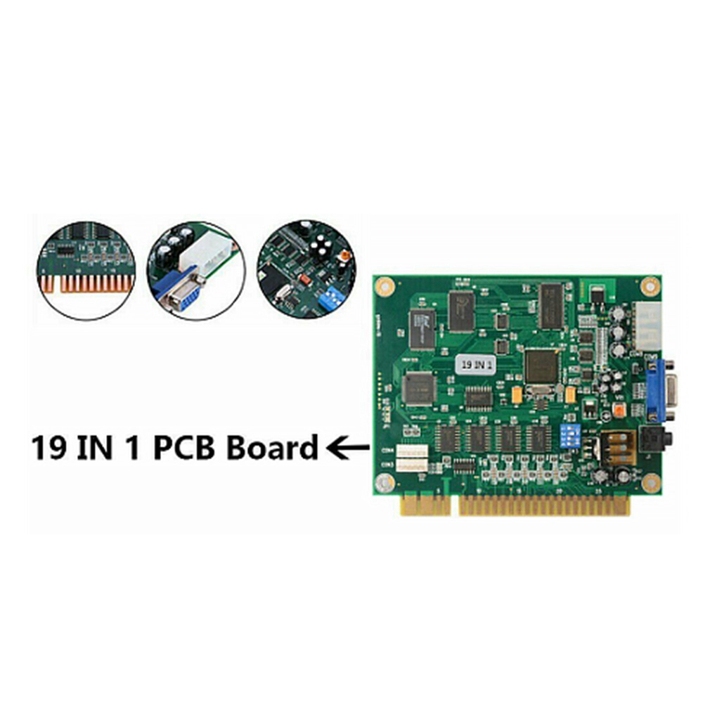 B68A 19 in 1 マルチケードPCB基板 アーケード - Usb Game Board Jamma のレビューと価格