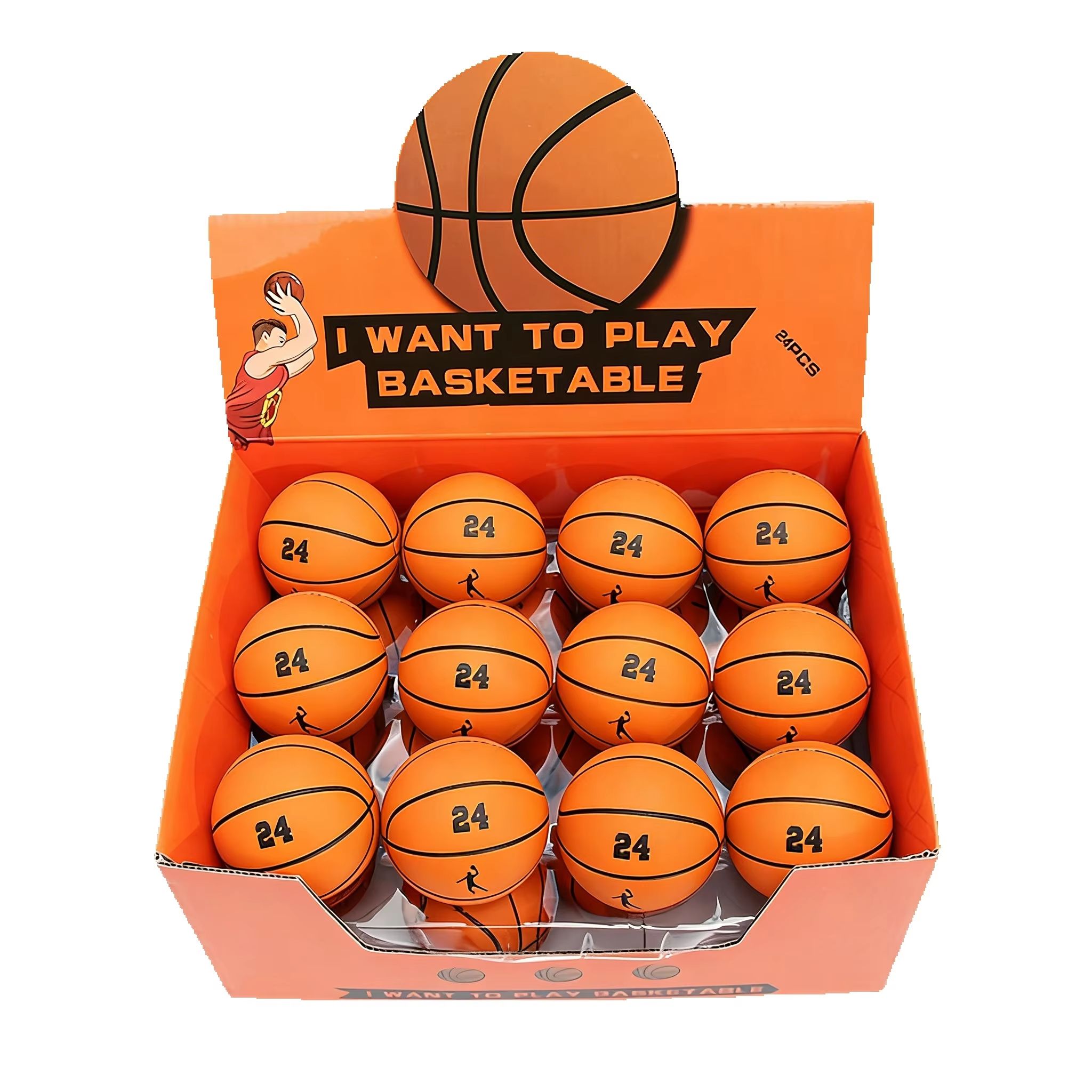 6cm超弾性ミニゴム製バスケットボール減圧中空弾性ボール子供 - Basketball Arcade Game のレビューと価格